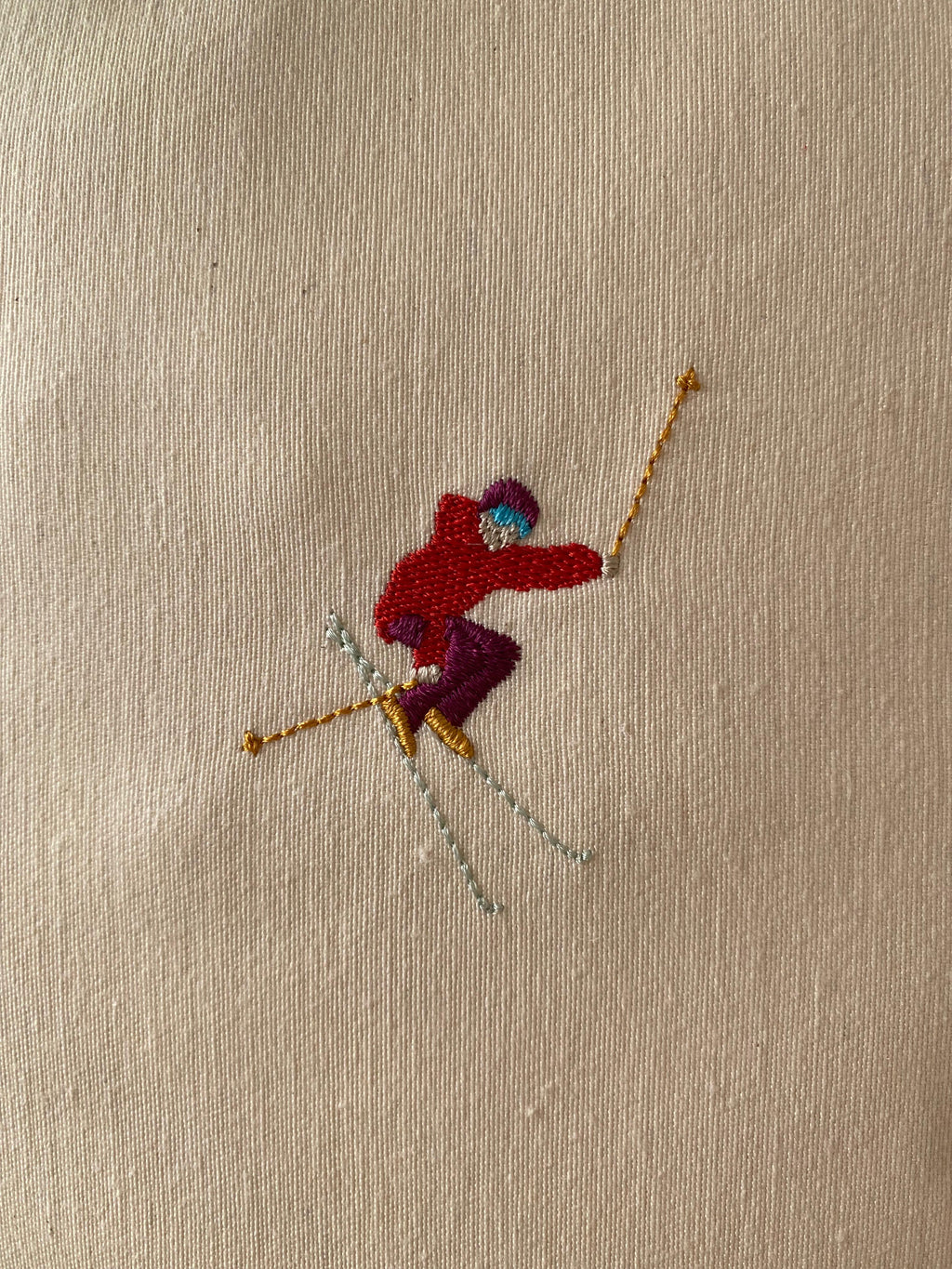 Kayak Desenli Nakış İşlemeli Kırlent Kılıfı - 43x43 cm